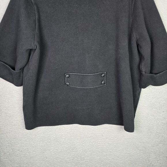 Adrienne Vittadini Black Cardigan with 3/4 Sleeves - Picture 11 of 14